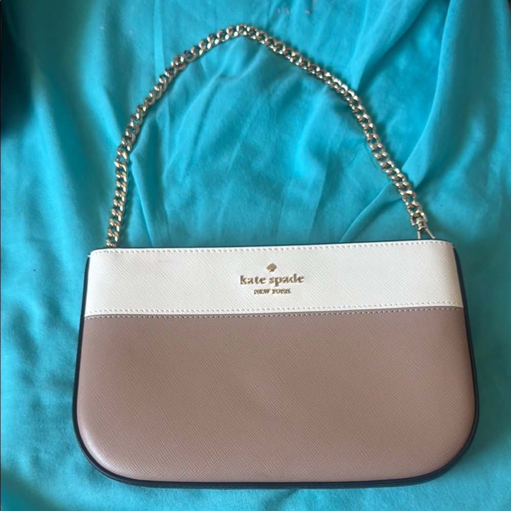 Kate Spade White and Tan Shoulder Bag - Picture 1 of 4